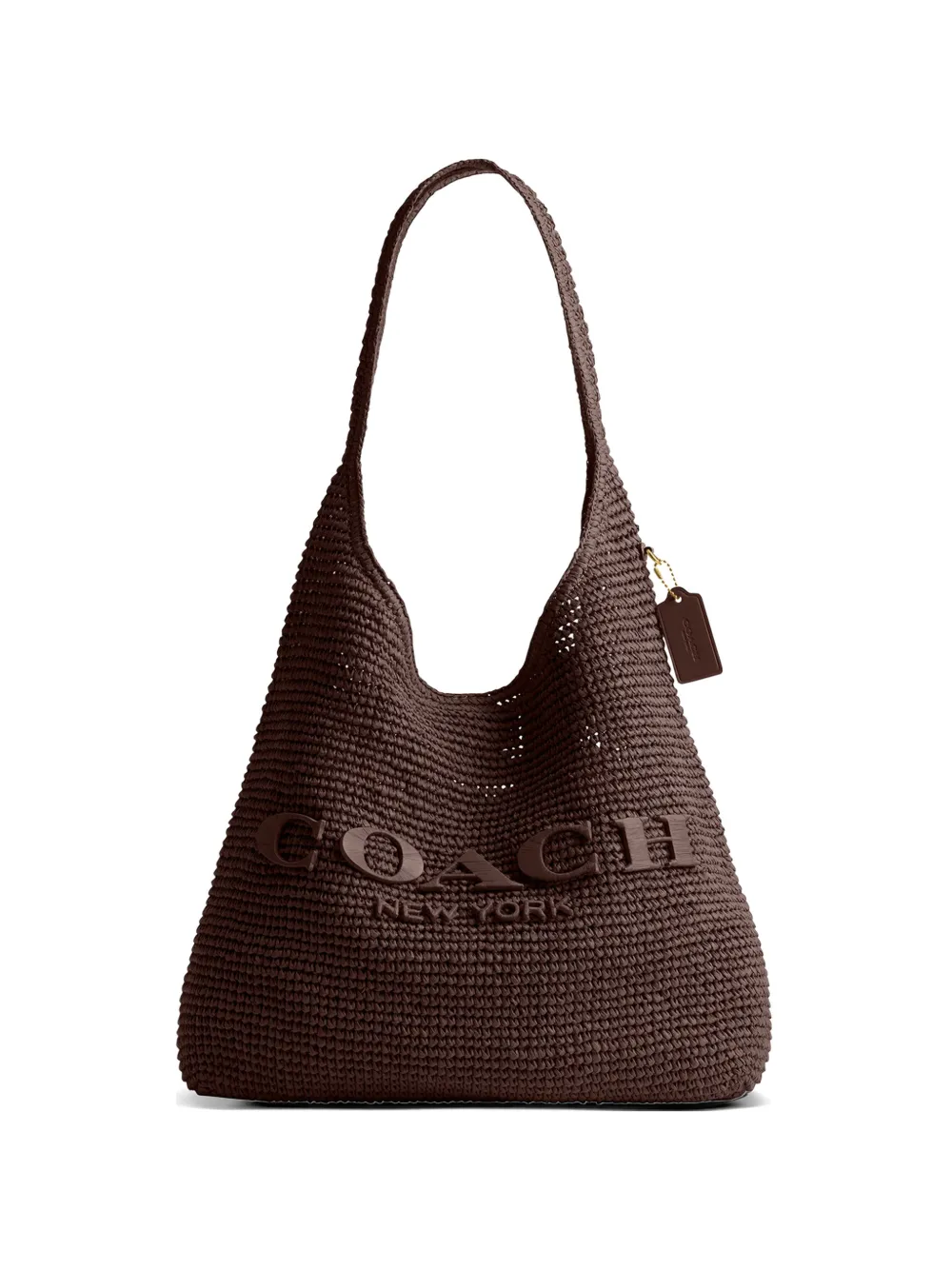 Coach Brooklyn logo tote bag - Marrone