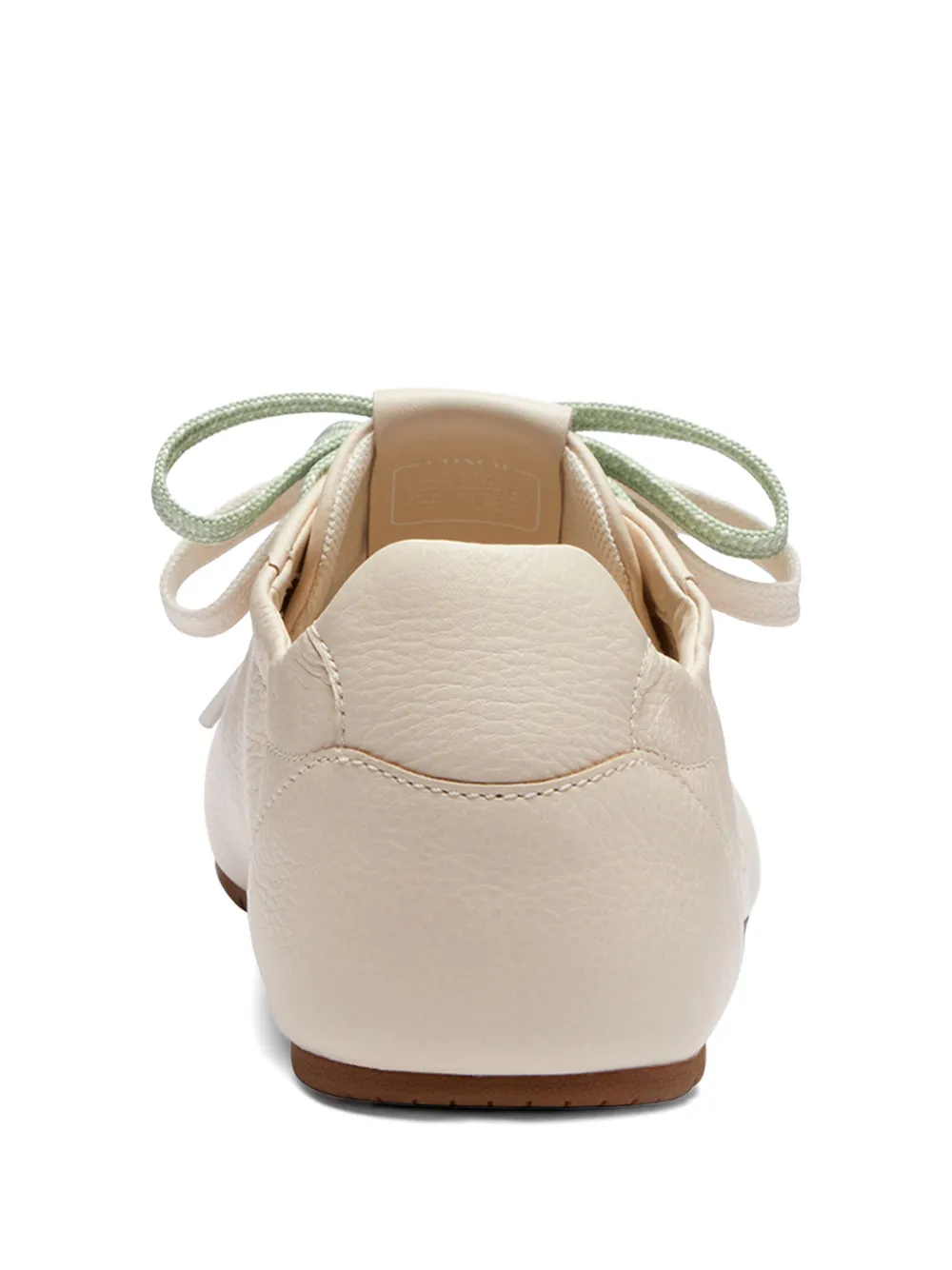 Coach perforated-logo scalloped-edge sneakers Beige