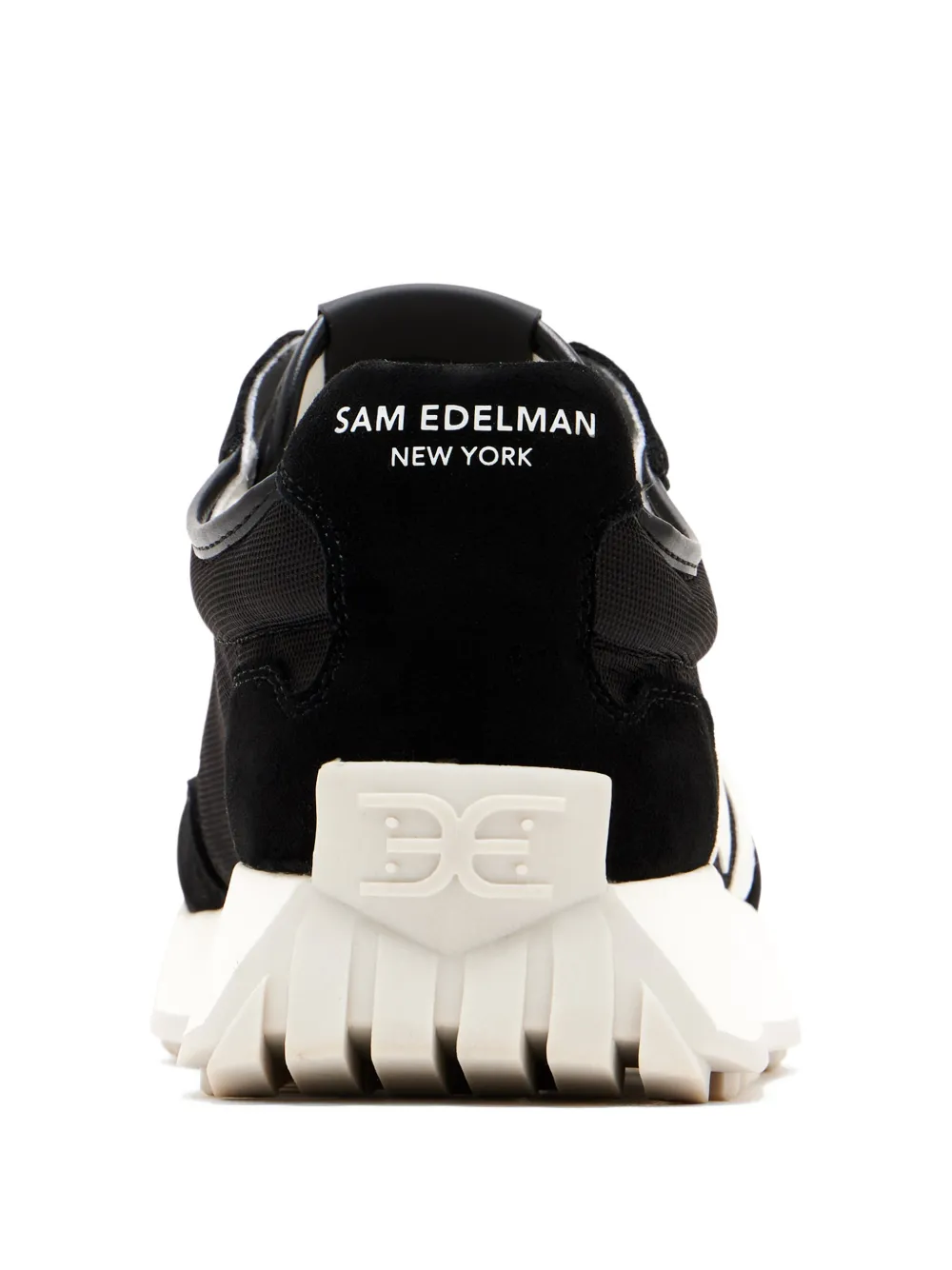 Sam Edelman Langley panelled logo-patch sneakers Zwart