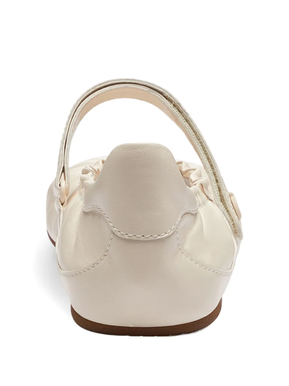 Coach Mary Jane leather ballet flats Beige