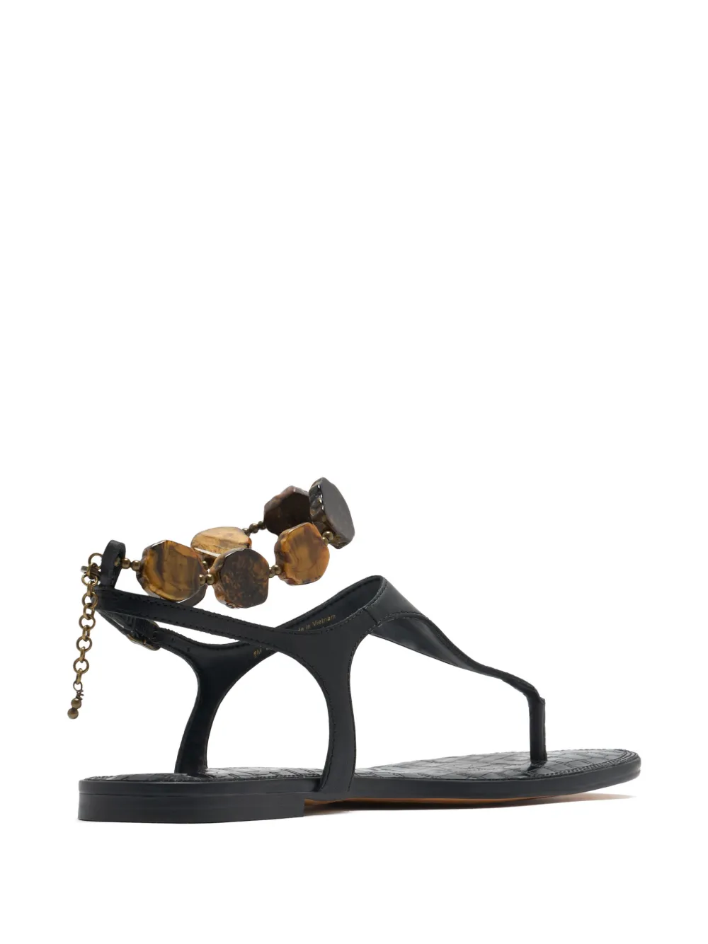 Sam Edelman Canna Thong crocodile-effect sandals Zwart
