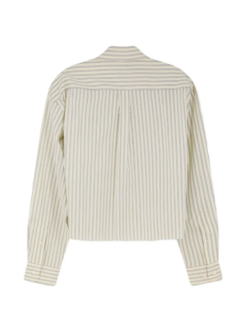  Miu Miu Striped Poplin Shirt - Neutrals 
