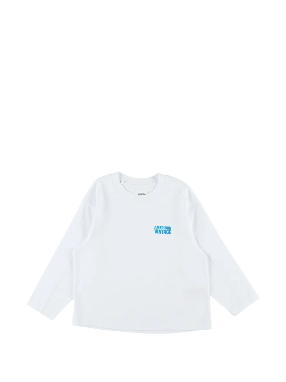 American Vintage Kids Gixy long-sleeves T-shirt - Bianco
