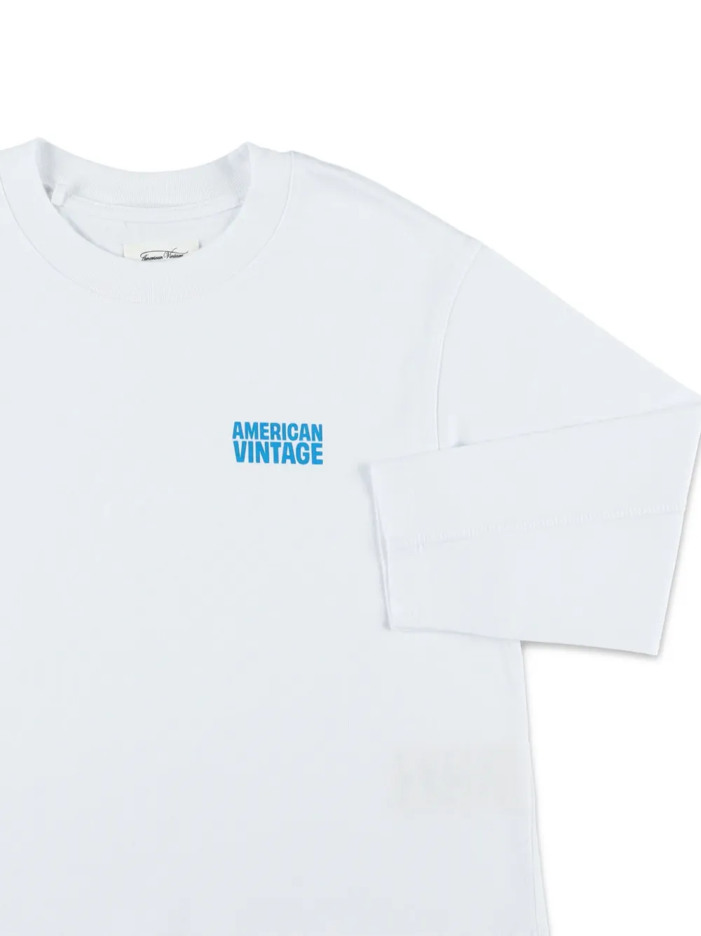 American Vintage Kids Gixy T-shirt met lange mouwen Wit