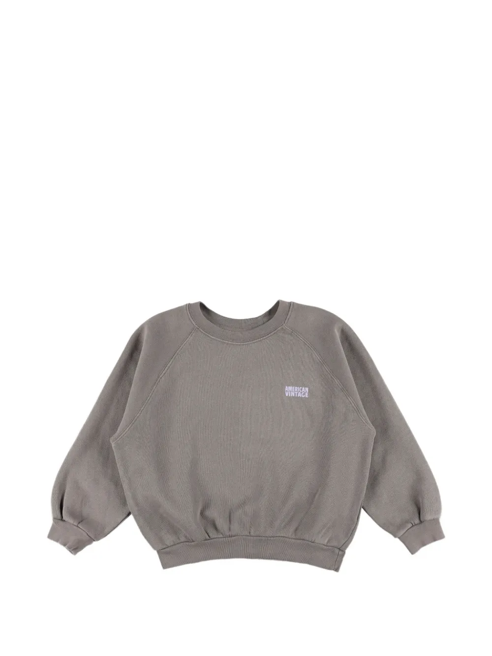 American Vintage Kids Izubird raglan-sleeves sweatshirt - Grigio