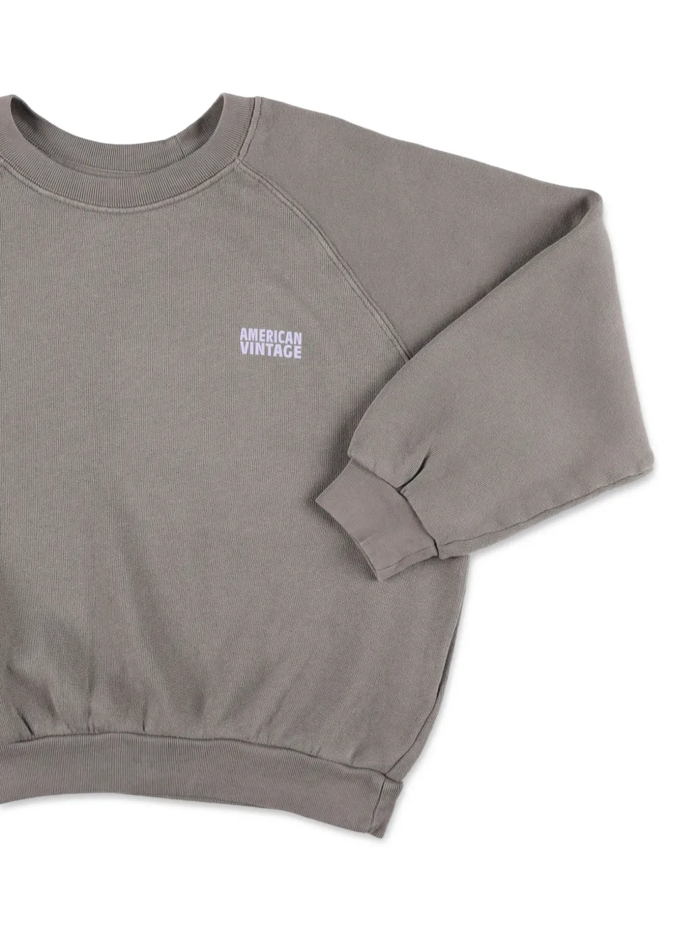American Vintage Kids Izubird sweater met raglan mouwen Grijs