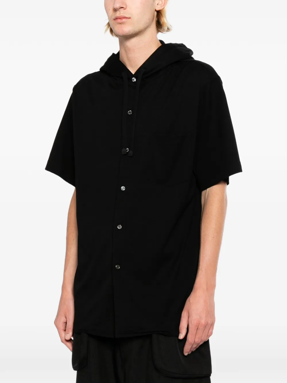 Dover Street Market x Kei Ninomiya overhemd met capuchon Zwart