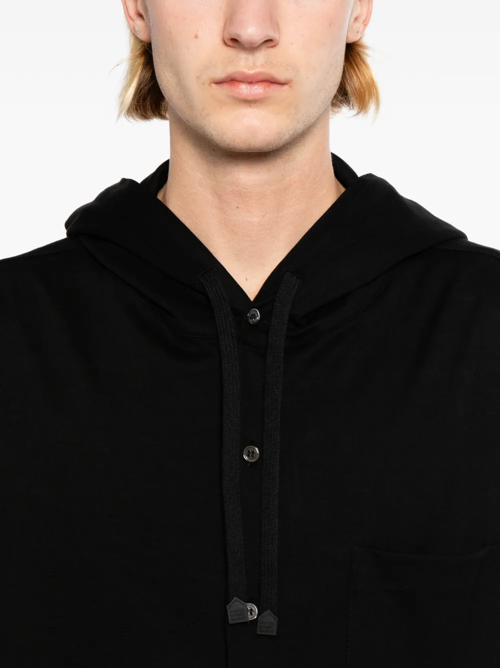 Dover Street Market x Kei Ninomiya overhemd met capuchon Zwart