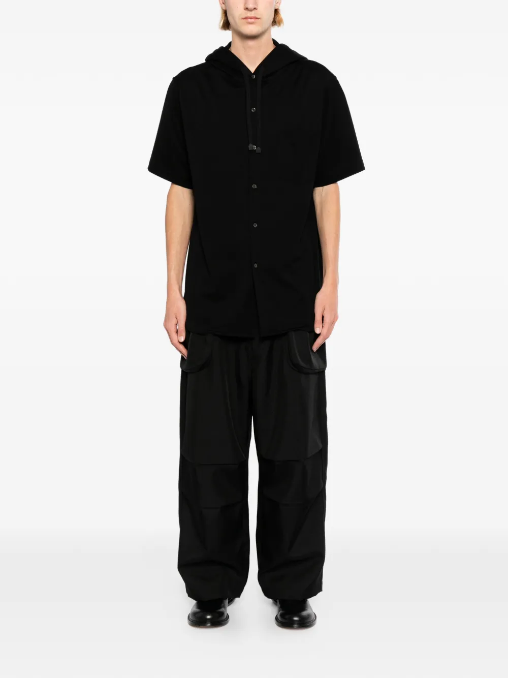 Dover Street Market x Kei Ninomiya overhemd met capuchon Zwart