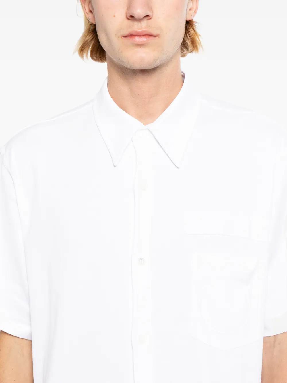 Dover Street Market x Kei Ninomiya overhemd met patches Wit