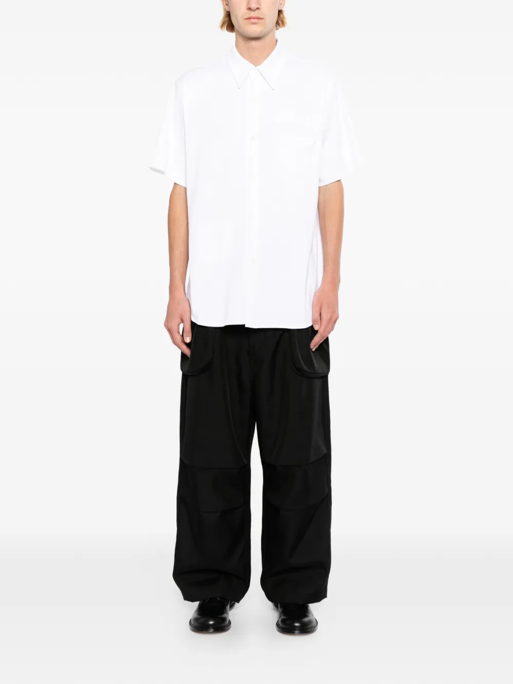 Dover Street Market x Kei Ninomiya overhemd met patches Wit
