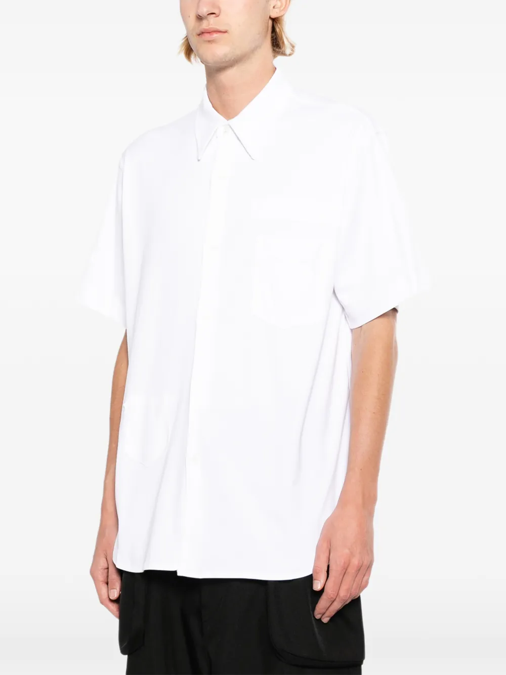 Dover Street Market x Kei Ninomiya overhemd met patches Wit