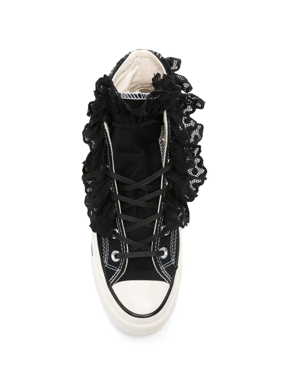 Converse Sneakers verfraaid met kant Zwart