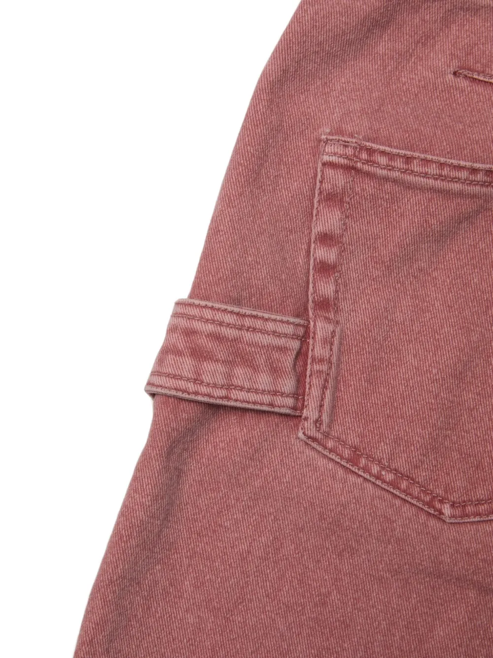  Coor Belt-loop Buttoned Shorts - Pink 