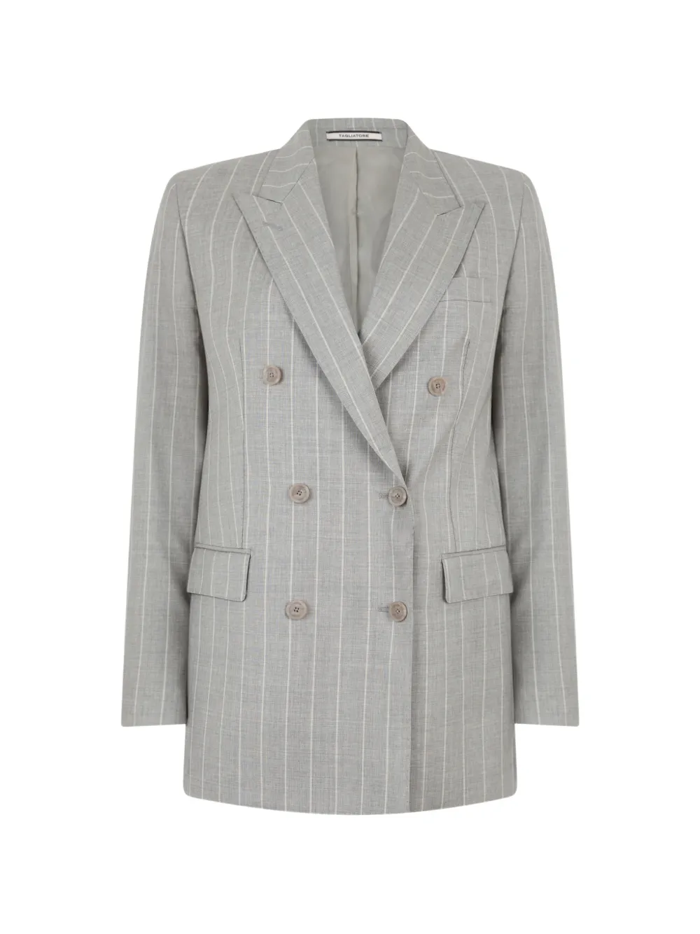 Tagliatore double-breasted pinstripe blazer - Grigio