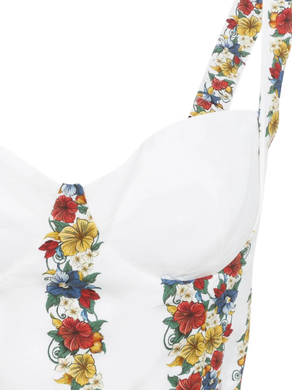 FARM Rio Mini-jurk met bloemenprint Wit