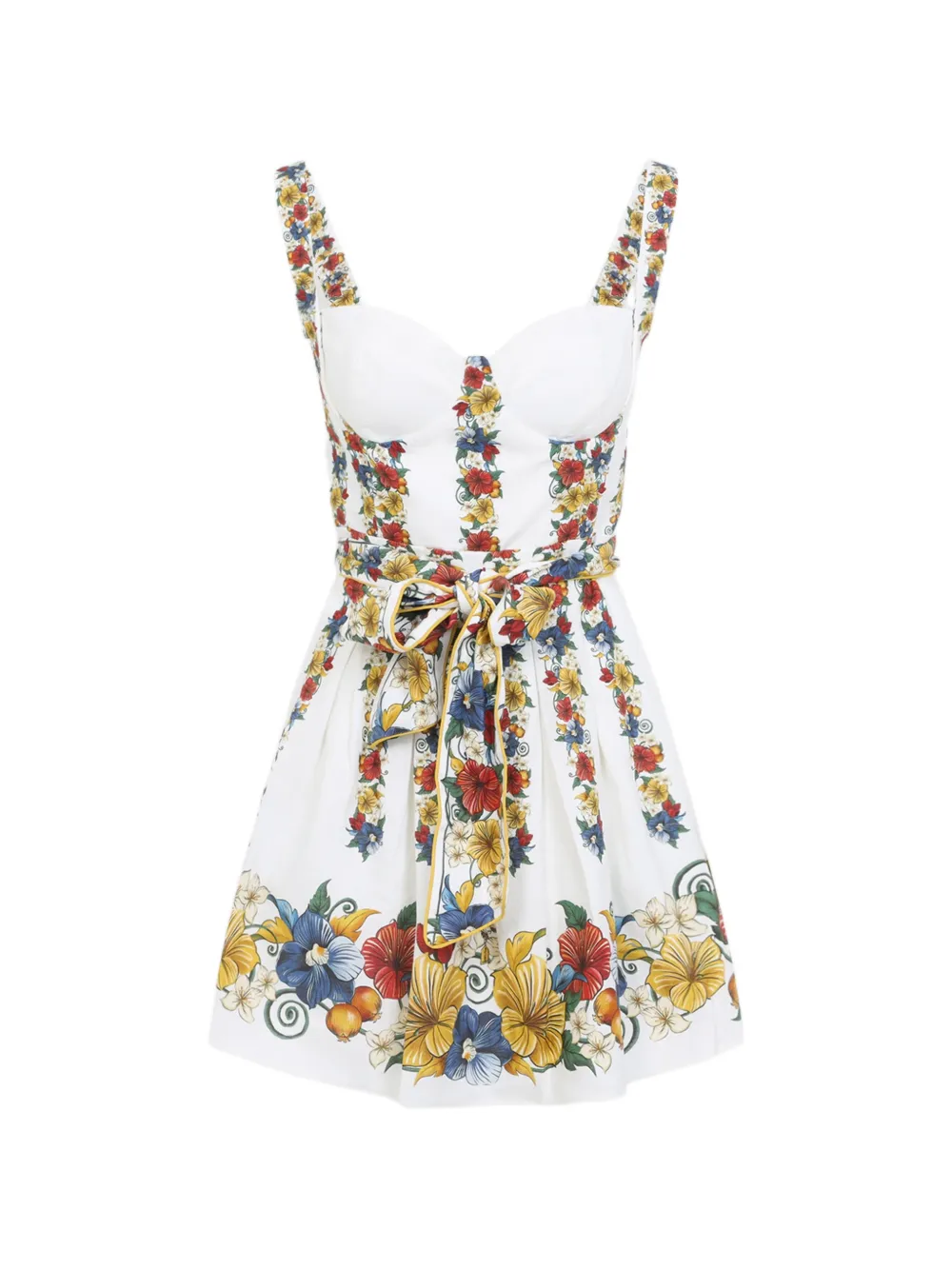 FARM Rio floral-print mini dress - Bianco