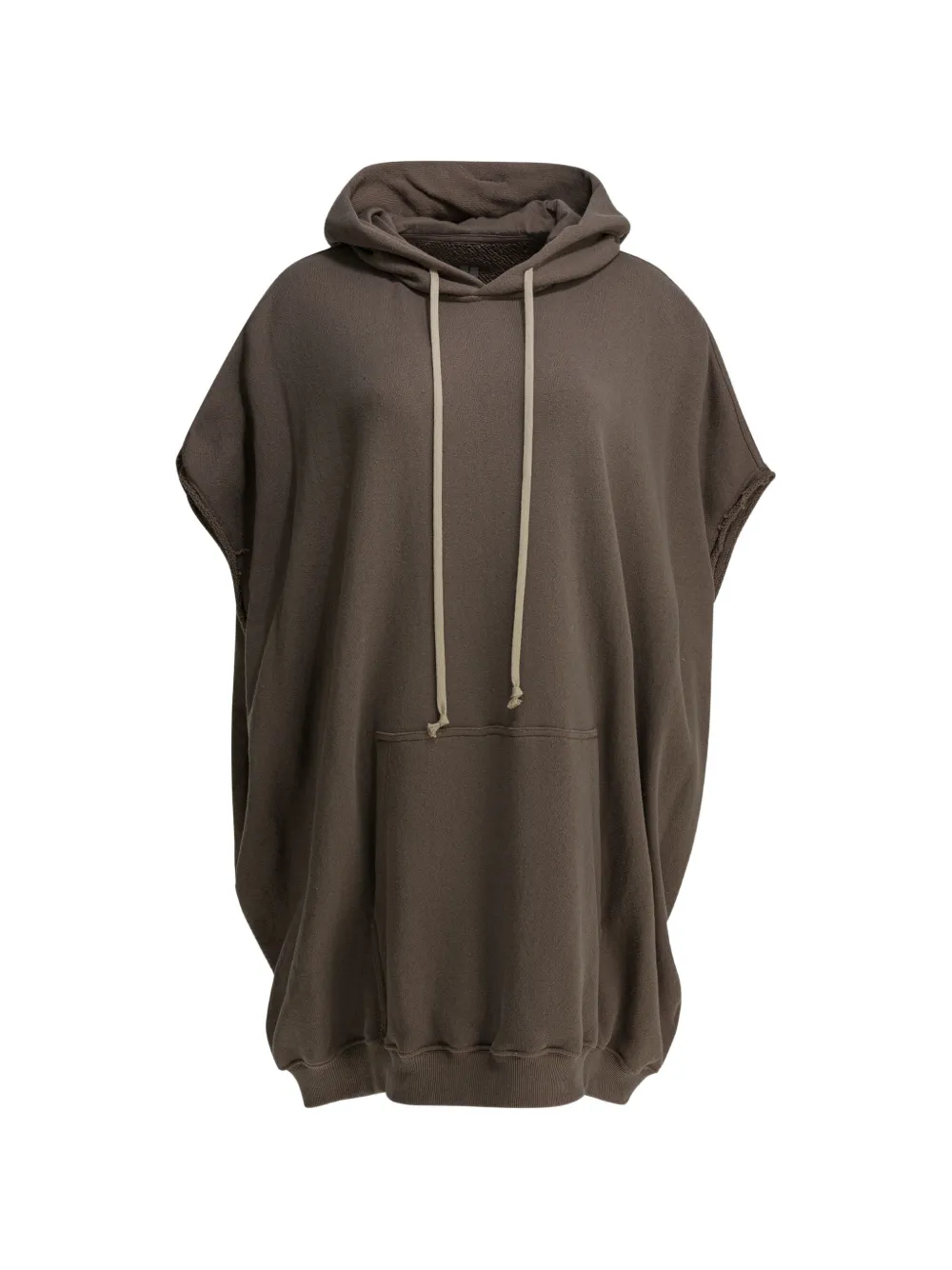 Rick Owens SL Hun sleeveless hoodie - Marrone