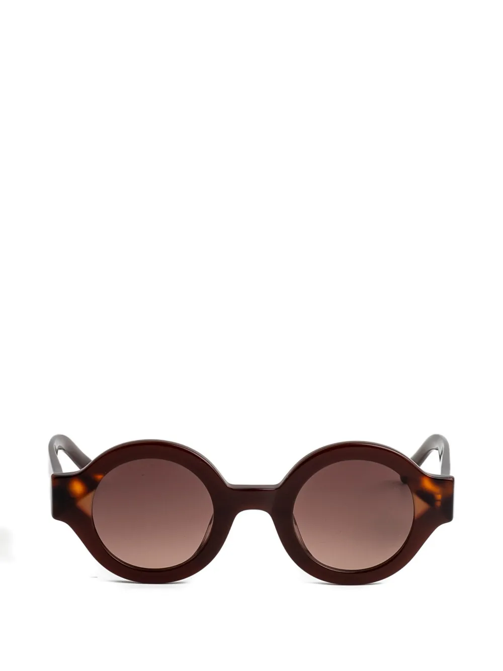 Kaleos Swiney round-frame sunglasses - Marrone