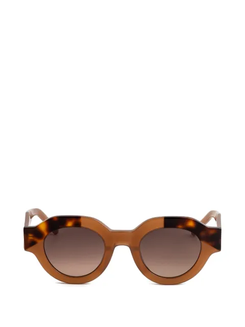 Kaleos Travers geometric tortoiseshell-detail sunglasses
