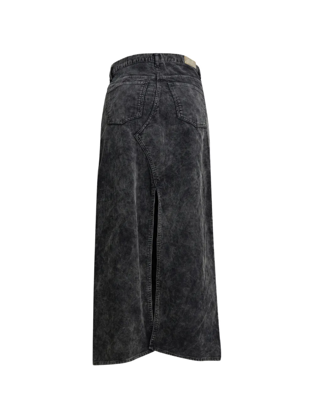  Kapital Seam Detail Midi Skirt - Black 