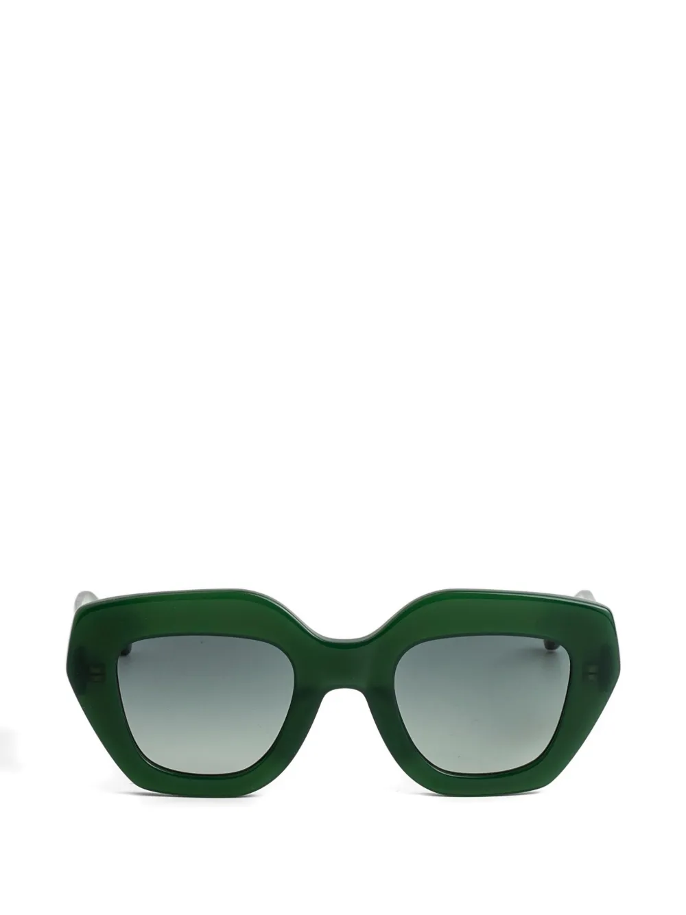 Kaleos Halsey geometric-frame sunglasses - Verde