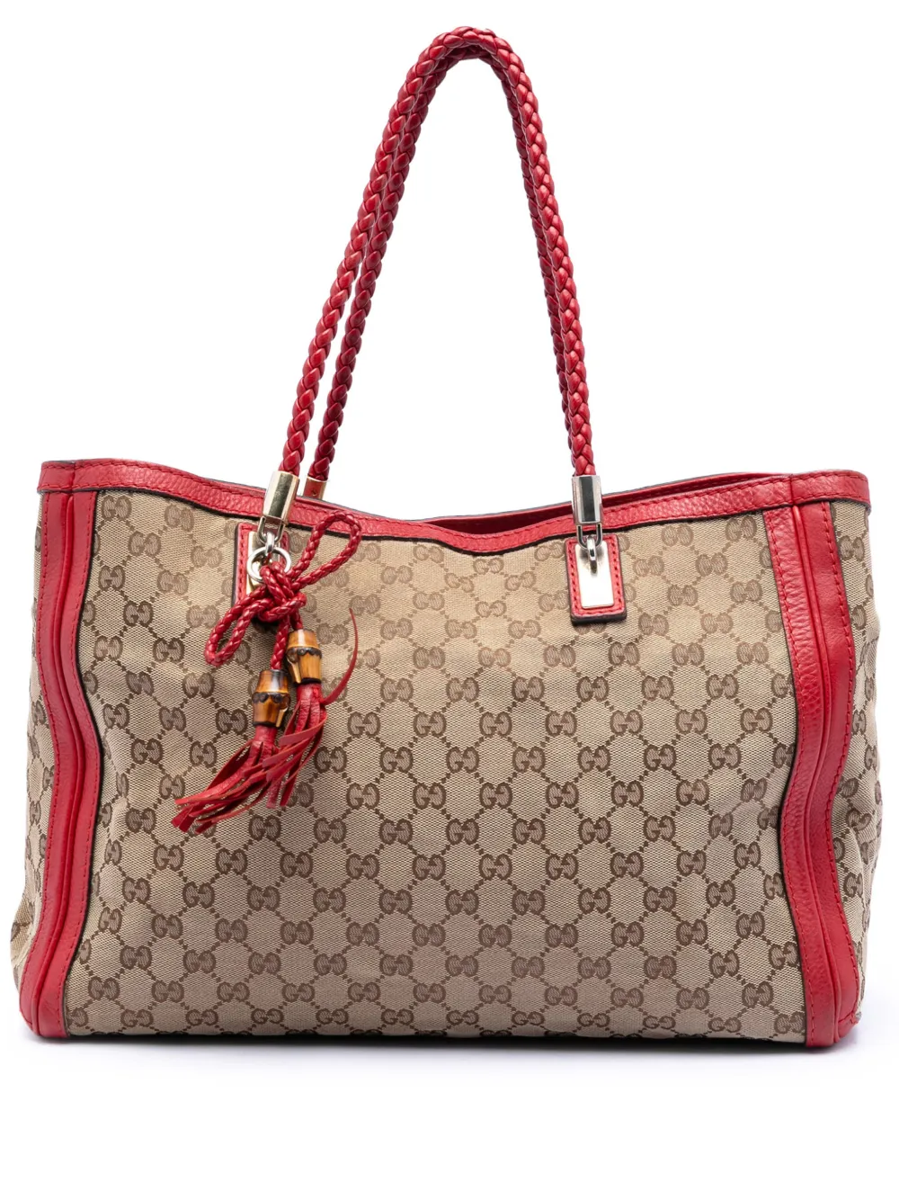 Gucci Pre-Owned 2016-2025 Medium GG Canvas Bella tote bag - Rosso