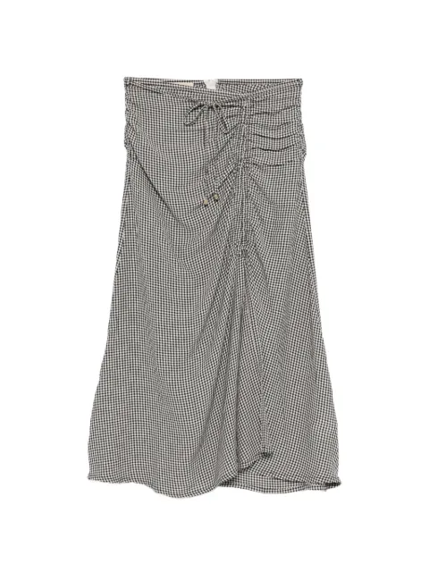Sessùn Arletta gingham midi skirt