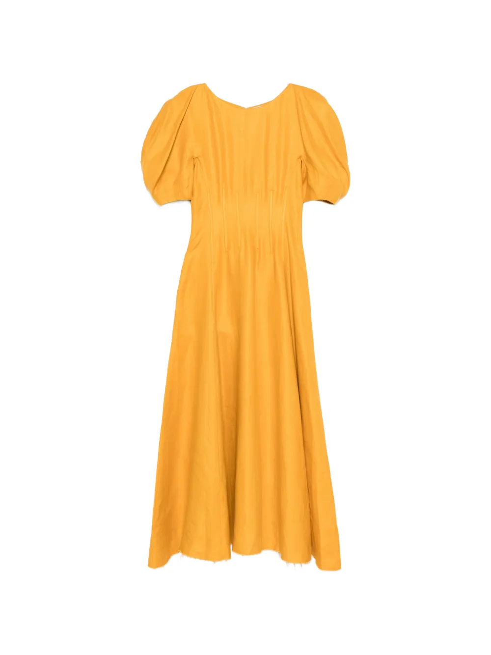 Gabriela Hearst puffed-sleeve maxi dress - Gelb