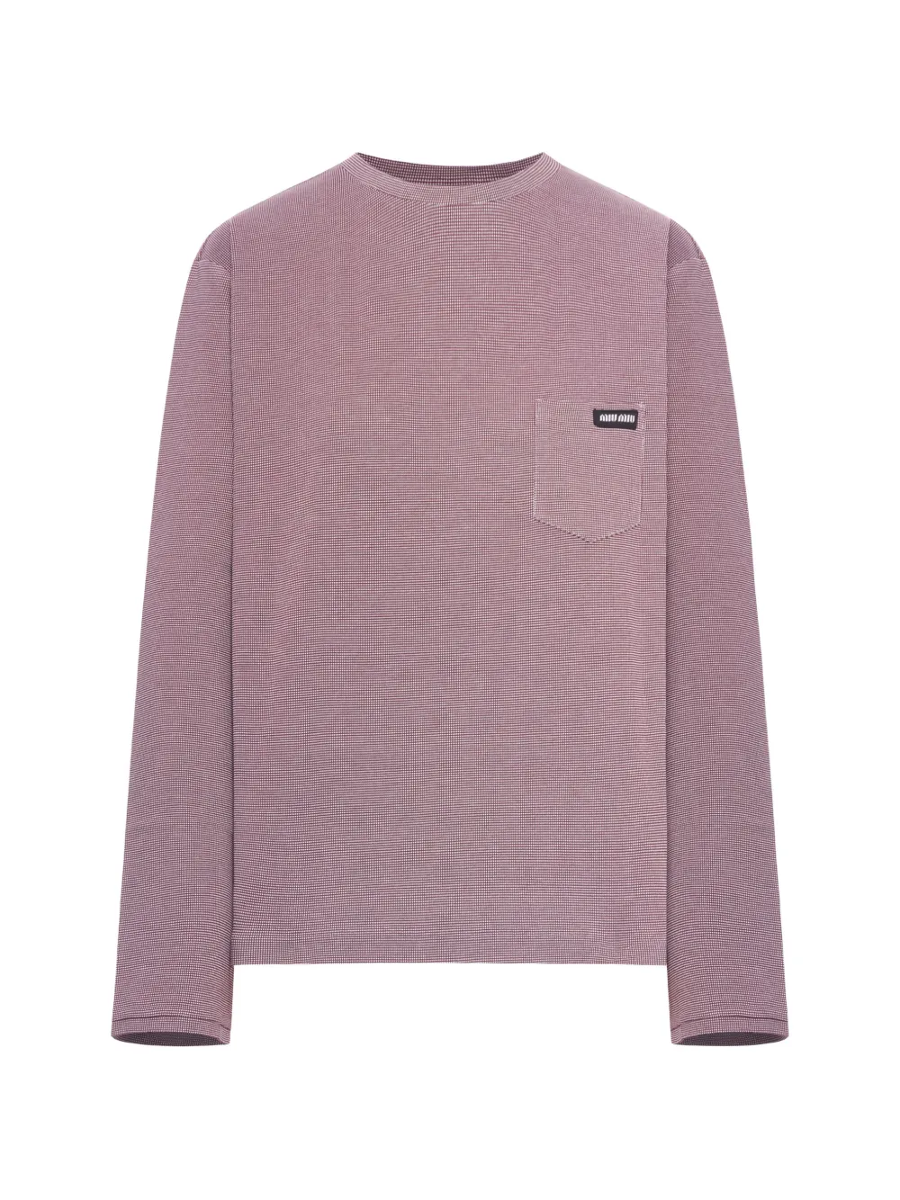 Miu Miu jacquard jersey T-shirt - Rosa