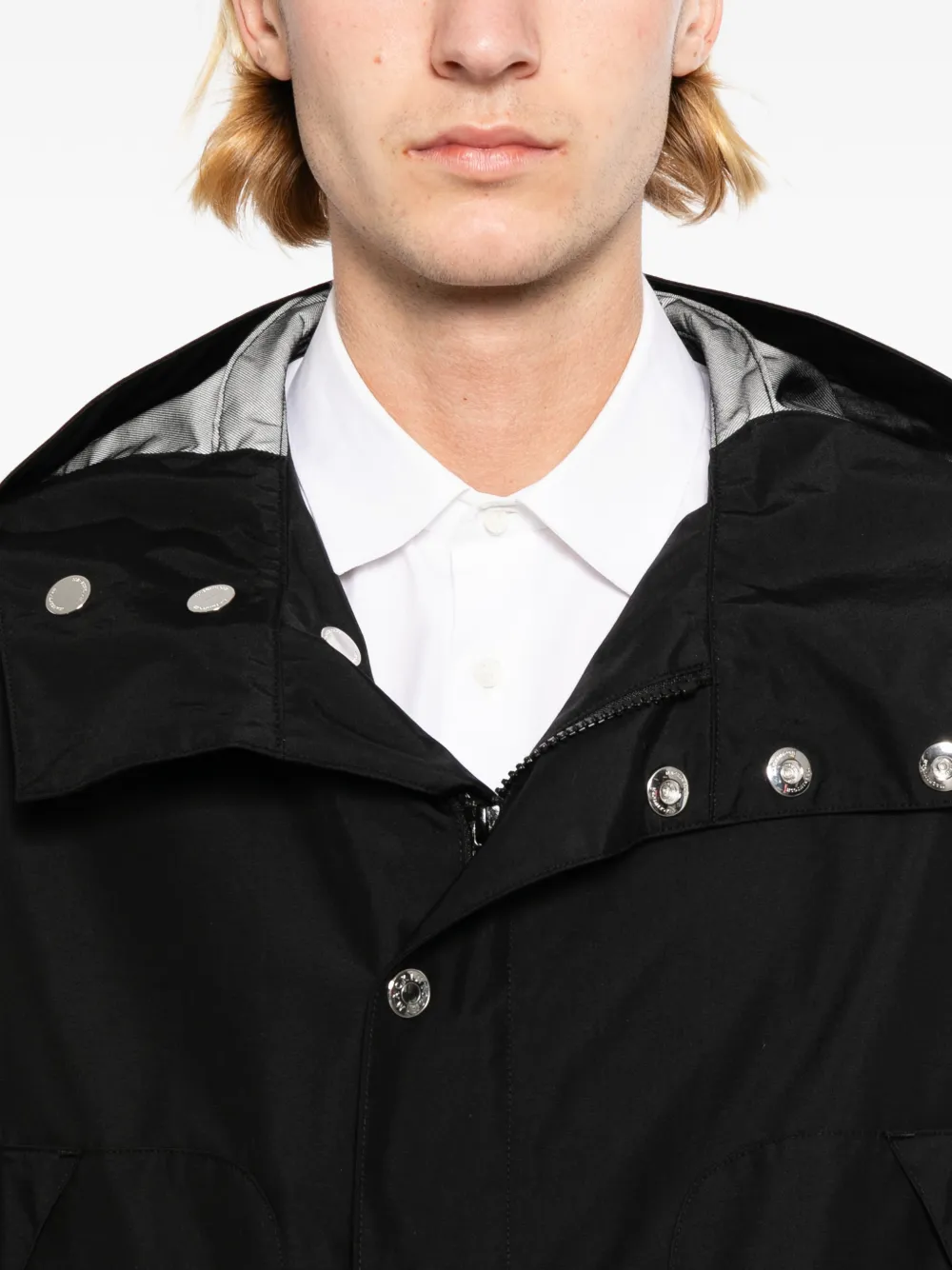Junya Watanabe MAN Jack met capuchon Zwart