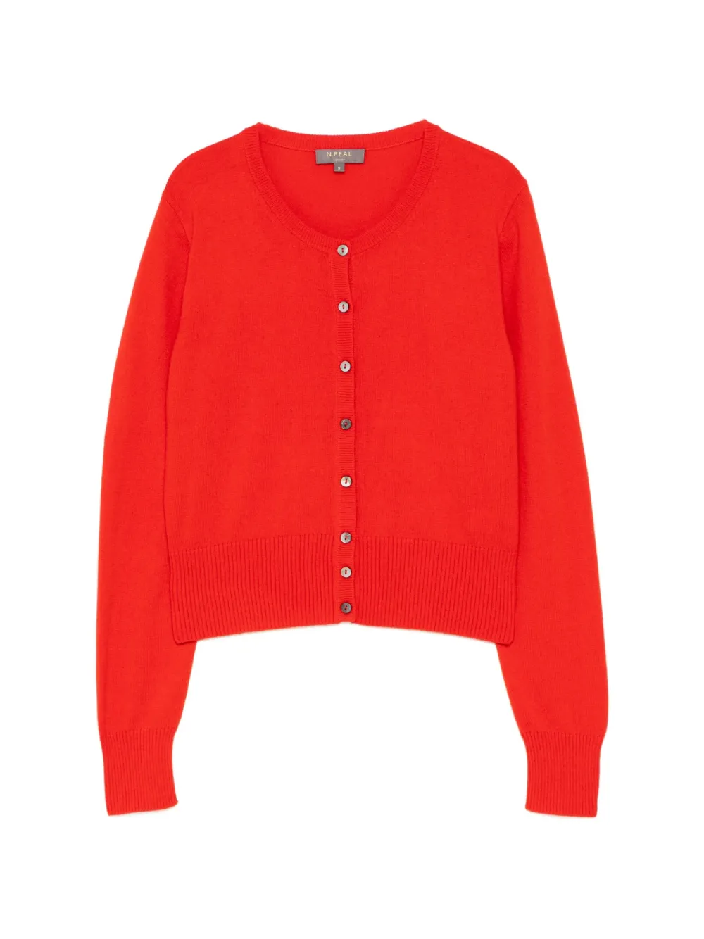 N.Peal Ivy cropped cashmere cardigan - Rot
