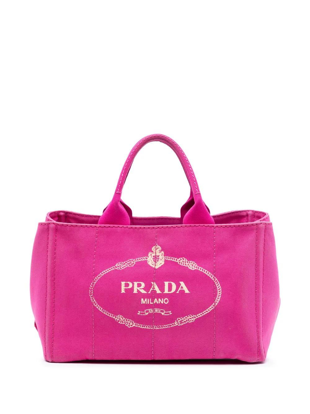 Prada Pre-Owned 2013-2025 Canvas Canapa Logo satchel - Rosa