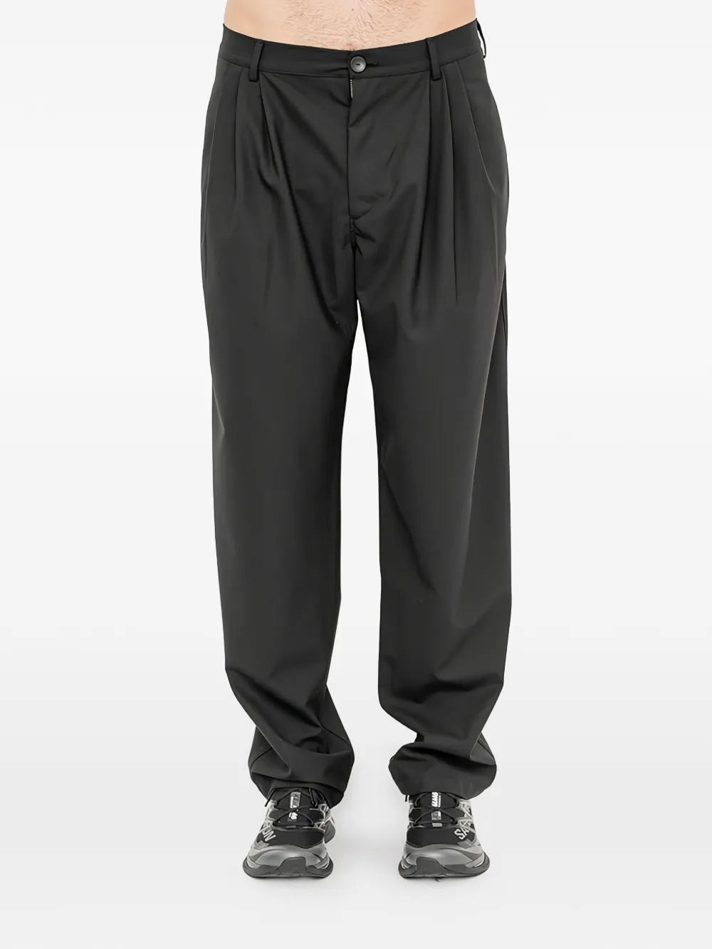 Andrea Ya'aqov pleated-detail trousers - Nero
