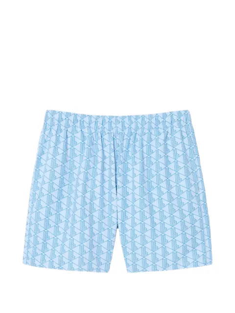 Lacoste patterned swim shorts