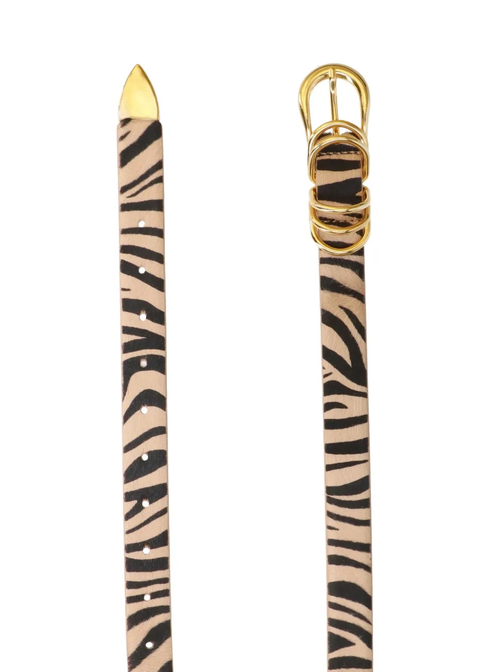  Déhanche Holly Zebra Gold Belt - Neutrals 