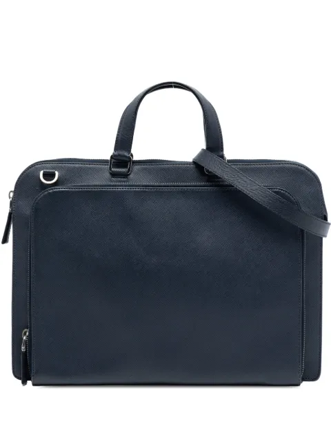 Prada Pre-Owned 2013-2025 Saffiano Travel Briefcase business bag