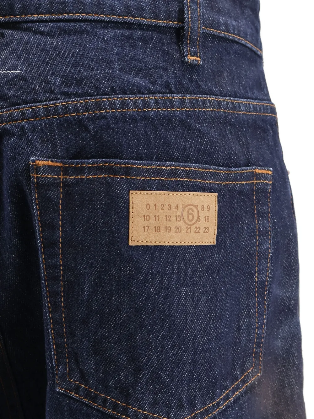  Mm6 Maison Margiela Vaqueros Con Efecto Degradado - Azul 