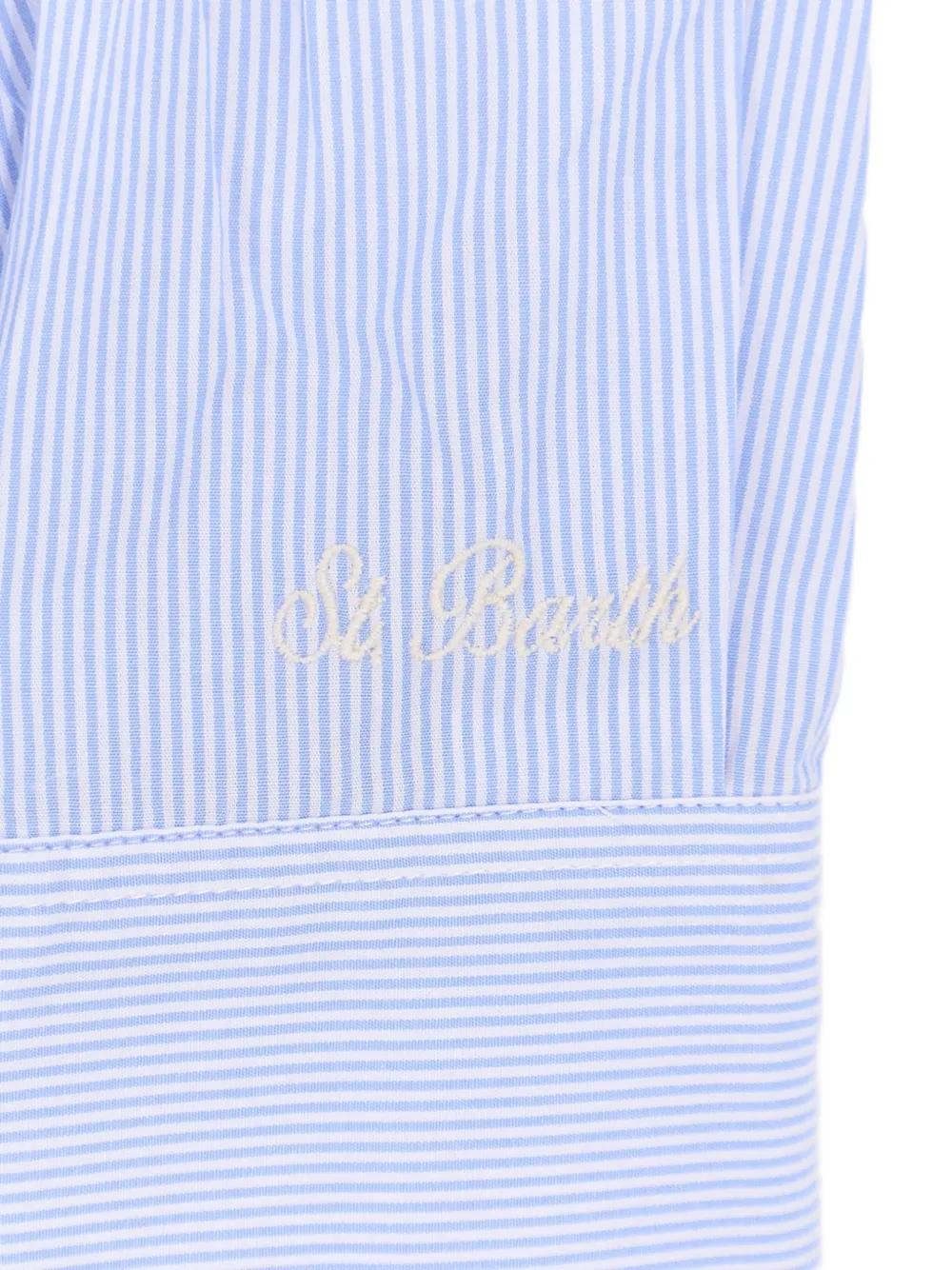 MC2 Saint Barth Cristal gestreepte blouse met borduurwerk Blauw