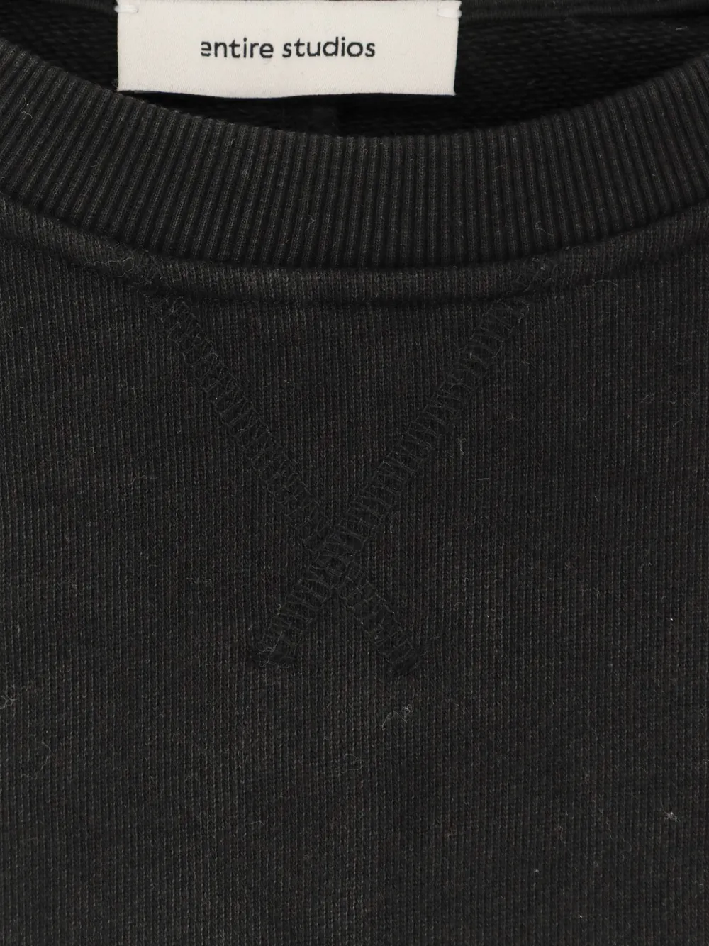 ENTIRE STUDIOS Sweater met ronde hals en lange mouwen Zwart
