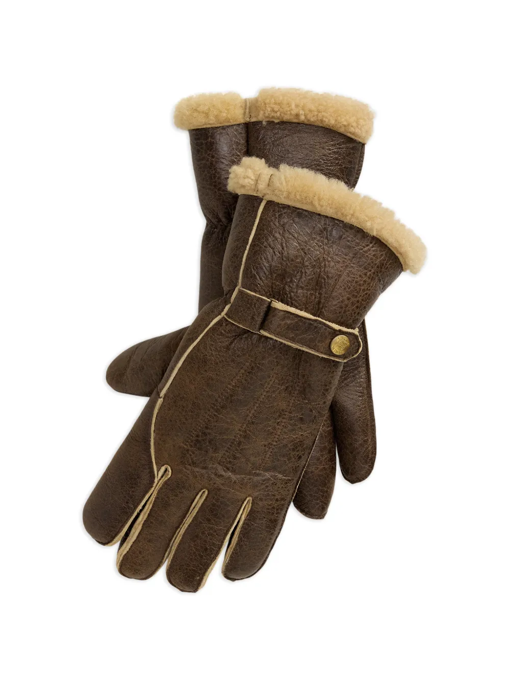 Ralph Lauren RRL Skihandschoenen met lammy afwerking Bruin