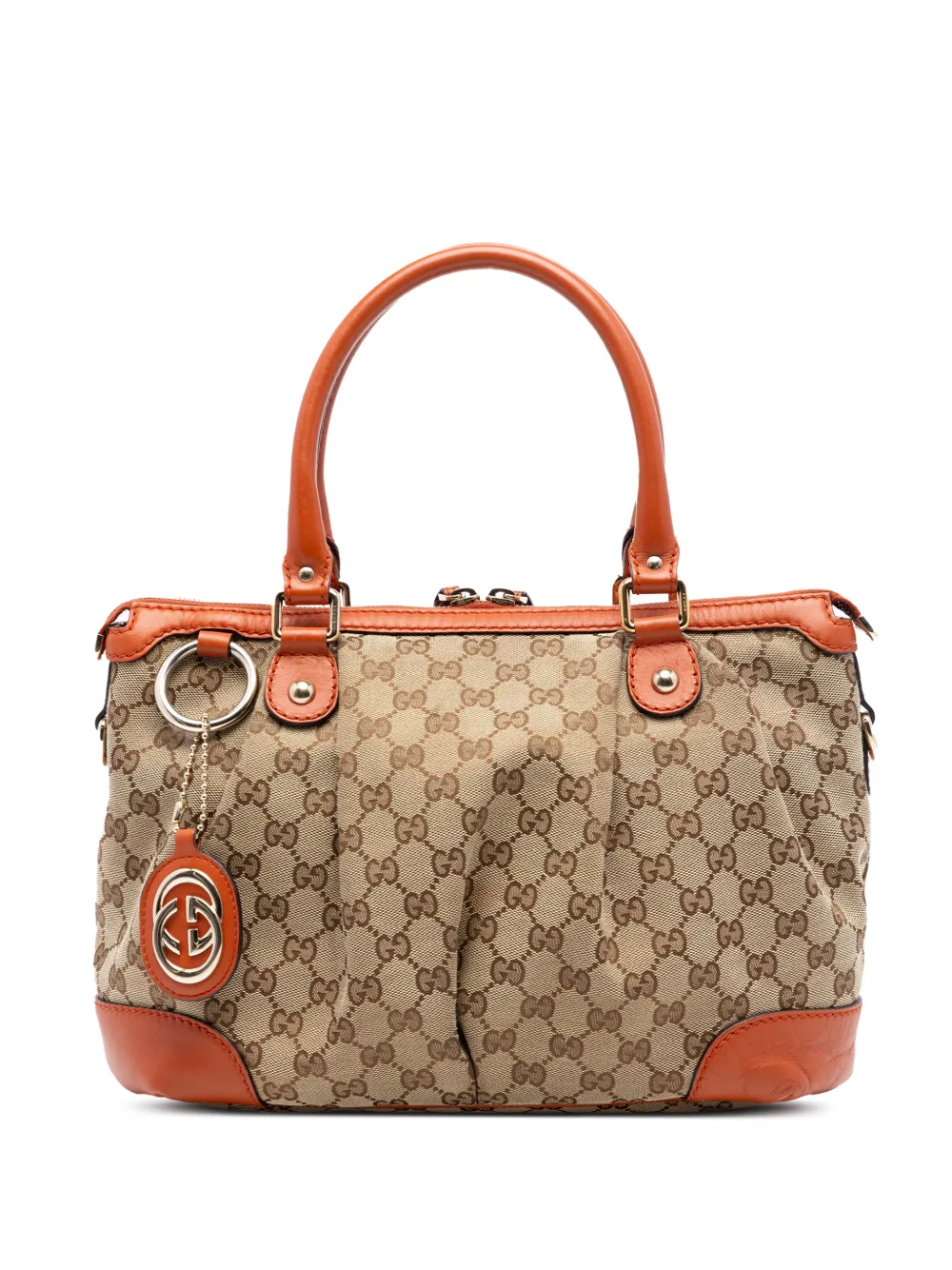 Gucci Pre-Owned 2016-2026 GG Canvas Sukey satchel - Arancione