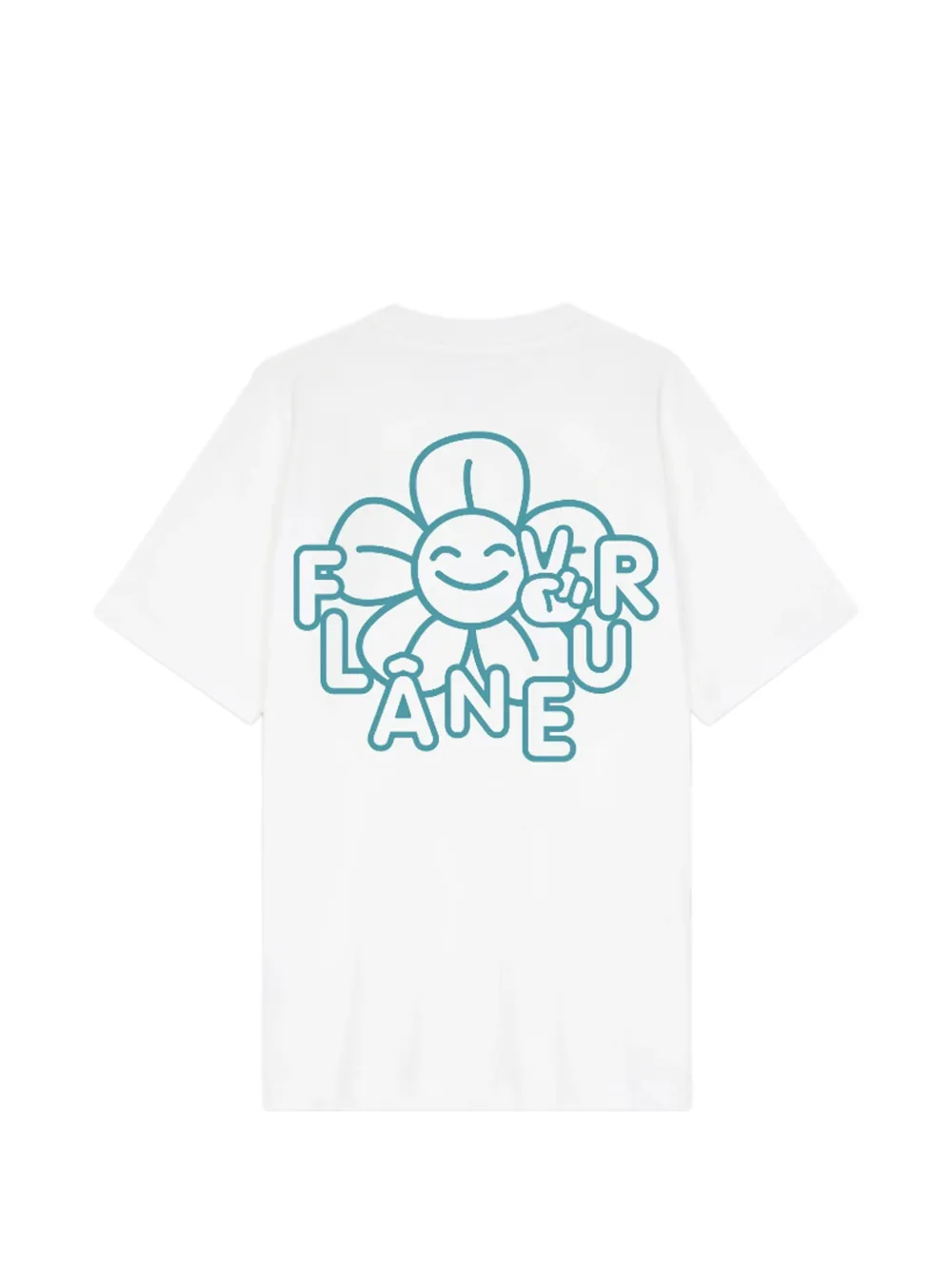 FLÂNEUR Flower T-shirt Wit