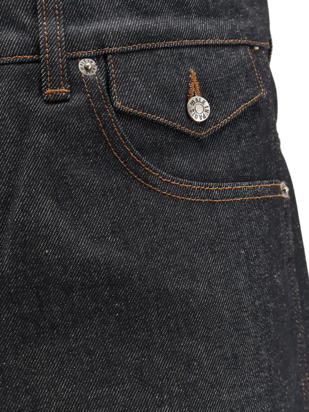 Walk In Paris Logo-embroidered Belt-loop Shorts - Blue 