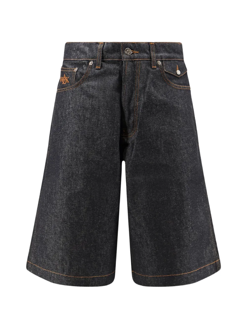 WALK IN PARIS logo-embroidered belt-loop shorts - Blu