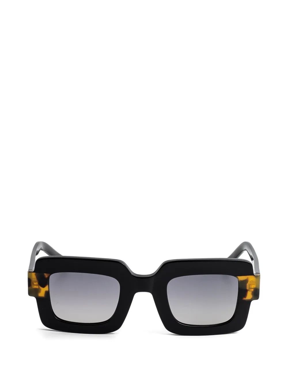 Kaleos Nelson square tortoiseshell-effect sunglasses - Nero
