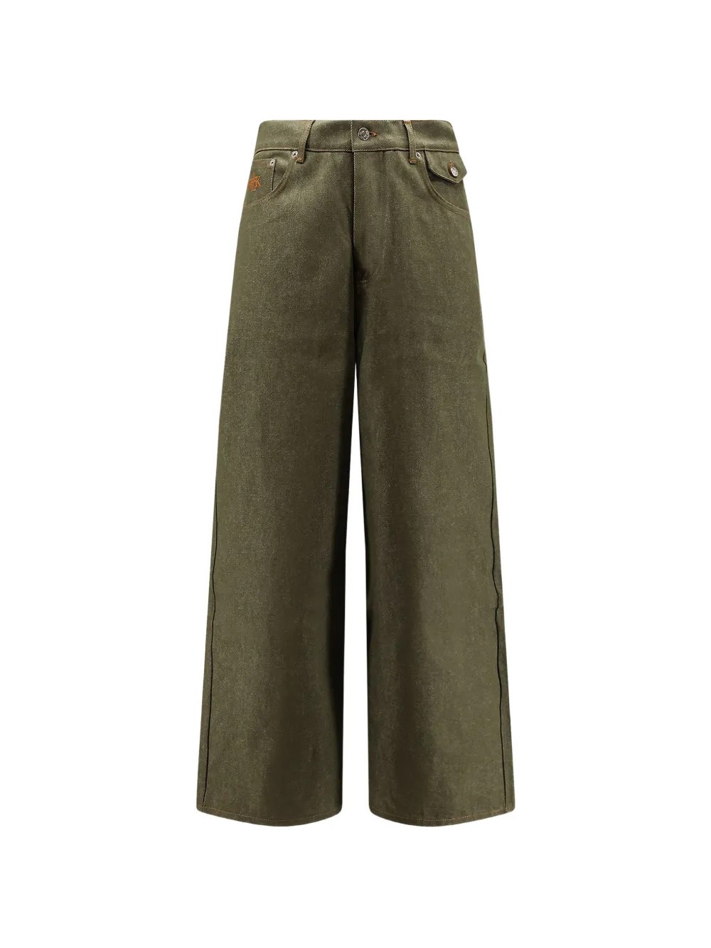 WALK IN PARIS straight-leg cotton jeans - Verde