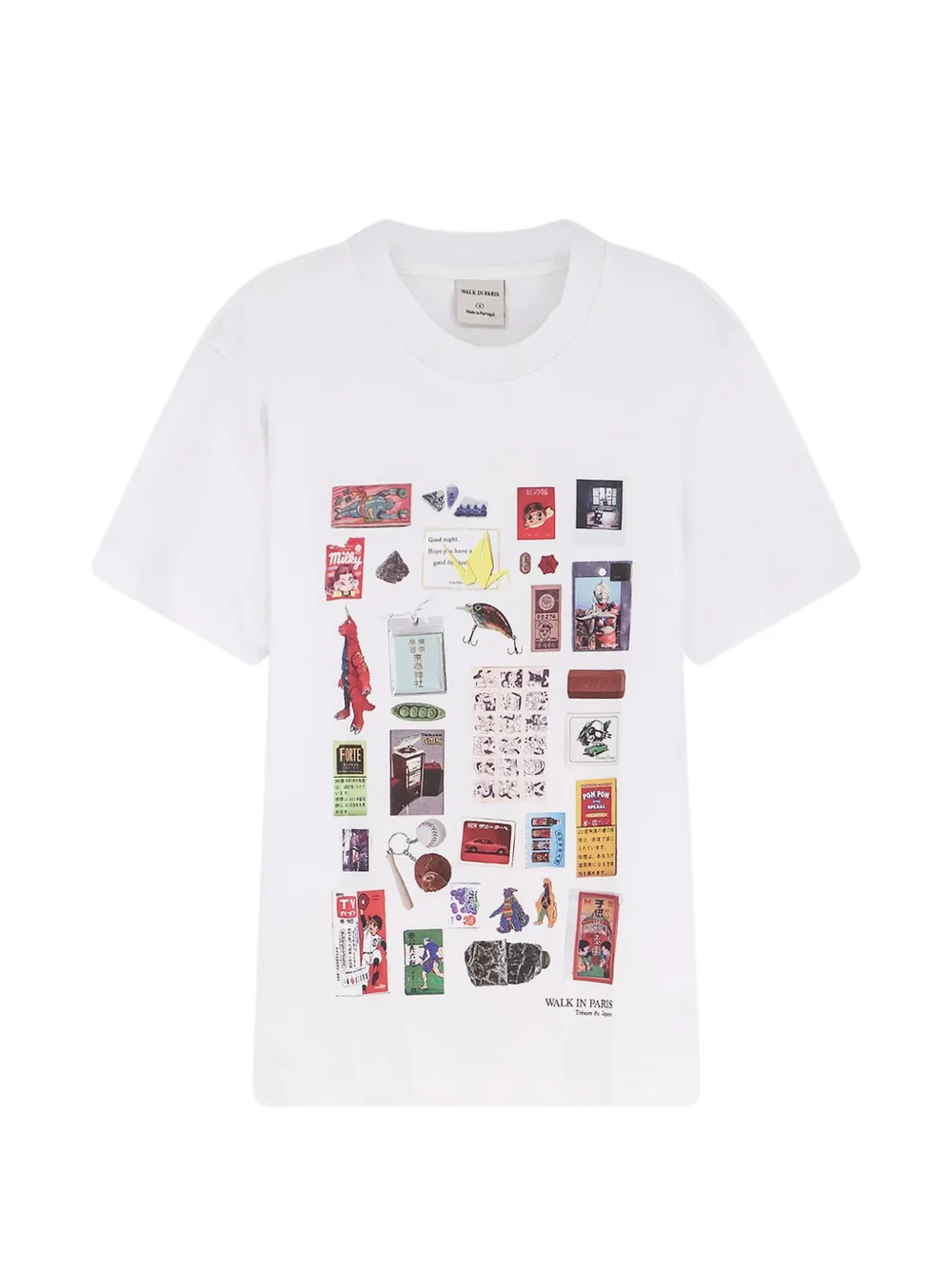 WALK IN PARIS round-neck T-shirt - Bianco