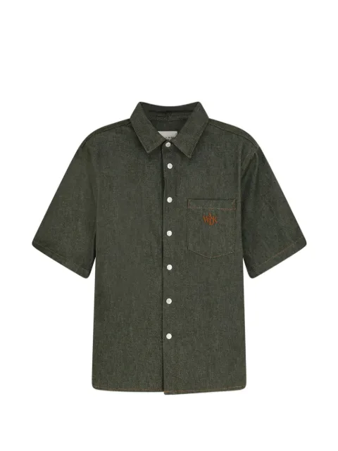 WALK IN PARIS logo-embroidered pocket shirt