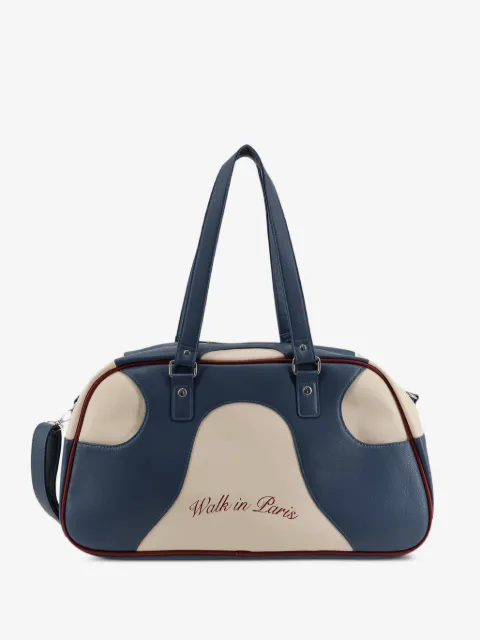 WALK IN PARIS Schultertasche mit Logo-Stickerei